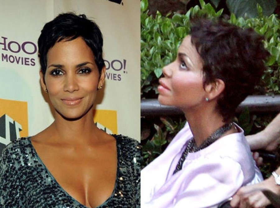 Halle Berry before and after plastic surgery (1
