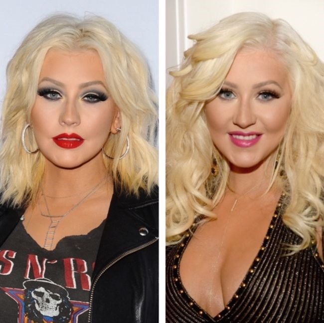 Christina Aguilera before and after plastic surgery 2015 (6)