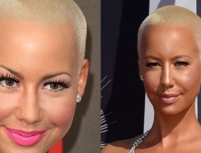 Amber Rose before and after nose job