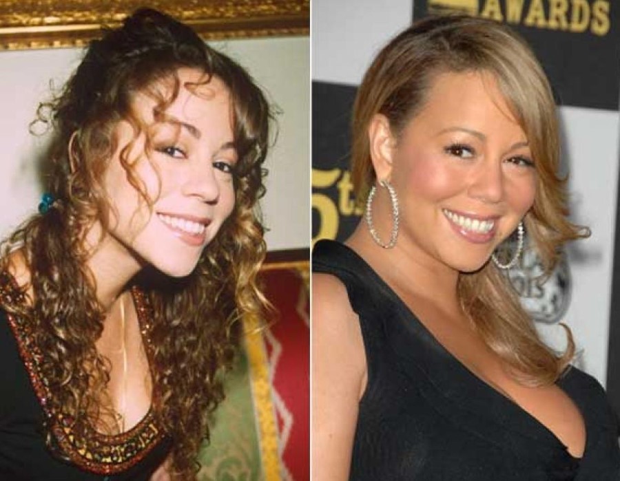 Mariah Carey before nad after plastic surgery