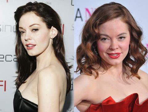 Rose McGowan before and after cosmetic procedures
