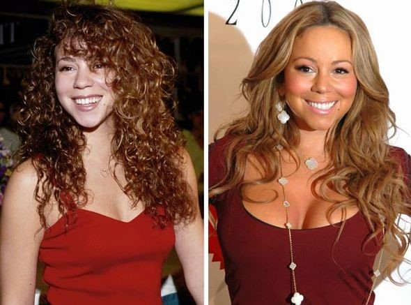 Mariah Carey before and after breast augmentation