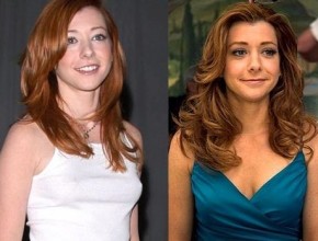 Alyson Hannigan before and after breast augmentation