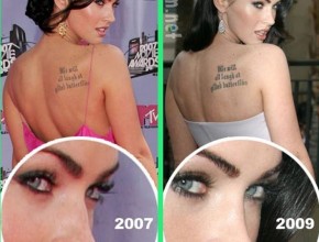 Megan Fox plastic surgery before and after nose job