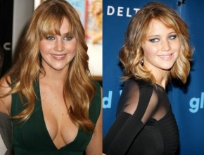 Jennifer Lawrence before and after breast augmentation