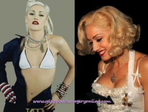 Gwen Stefani after breast augmentation