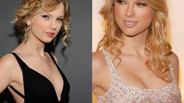 Taylor Swift before and after breast augmentation