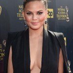 Chrissy Teigen after breast augmentation