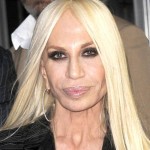 Donatella Versace after first plastic surgery operation