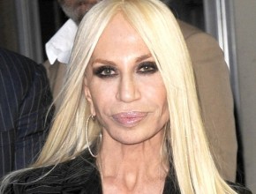 Donatella Versace after first plastic surgery operation