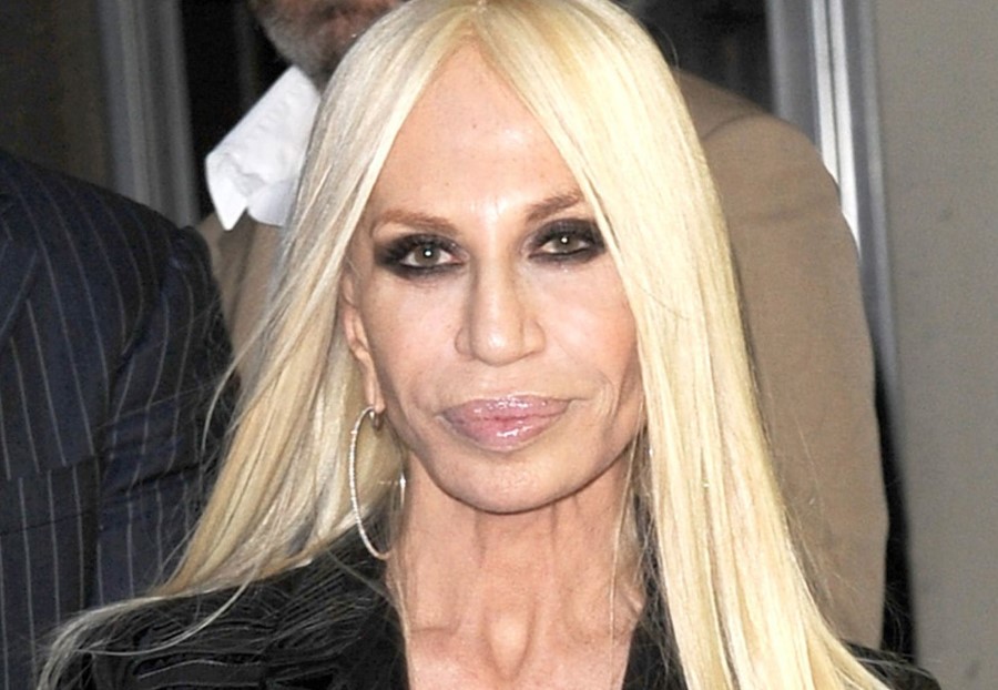 Donatella Versace after first plastic surgery operation – Celebrity ...