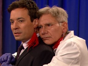 Jimmy Fallon and Harrison Ford