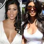 Kourtney Kardashian before and after breast augmentation