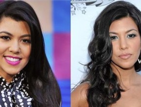Kourtney Kardashian before and after nose job