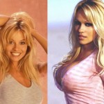 Pamela Anderson before and after breast augmentation