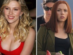 Scarlett Johansson before and after breast reduction