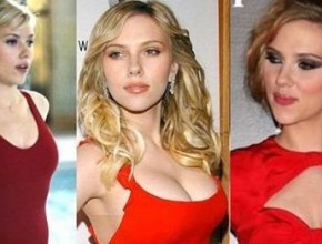 Scarlett Johansson breast transformations