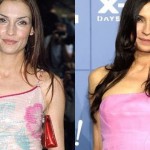 Famke Janssen before and after using botox injections