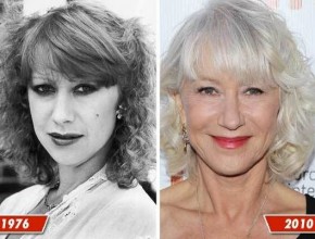 Helen Mirren then and now