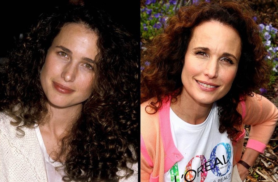 Andie Macdowell before and after plastic surgery