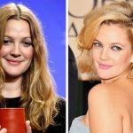 Drew Barrymore before an after plastic surgery 3