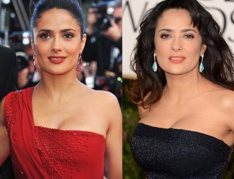 Salma Hayek before and after plastic surgery 