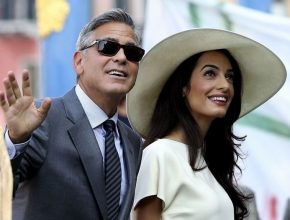 Amal Clooney plastic surgery (8) with George Clooney